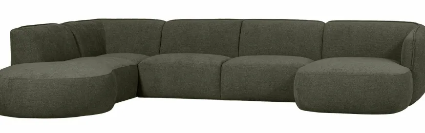 Woood Polly Bank U-vorm Links Warm Groen
