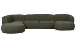Woood Polly Bank U-vorm Links Warm Groen