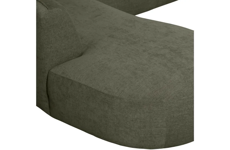 Woood Polly Bank U-vorm Links Warm Groen