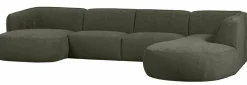 Woood Polly Bank U-vorm Rechts Warm Groen