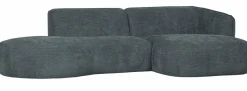 Woood Polly Chaise Longue Rechts Blauw/groen
