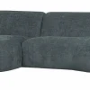Woood Polly Chaise Longue Links Blauw/groen