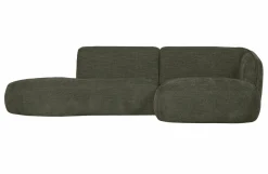 Woood Polly Chaise Longue Rechts Warm Groen