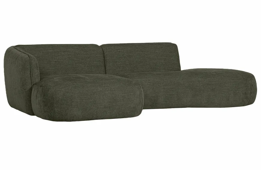 Woood Polly Chaise Longue Links Warm Groen