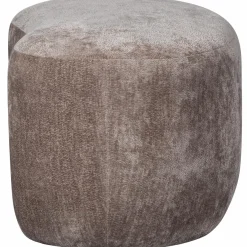 Woood Popular organische poef taupe