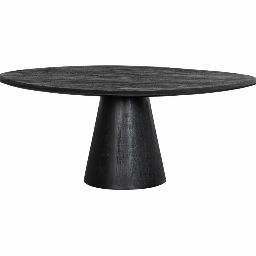Woood Posture salontafel hout zwart ø120cm