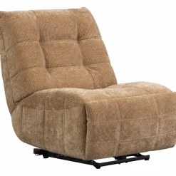 Woood Relaxfauteuil Hein geweven rib lichtbruin
