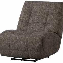 Woood Relaxfauteuil Hein melange antraciet/bruin