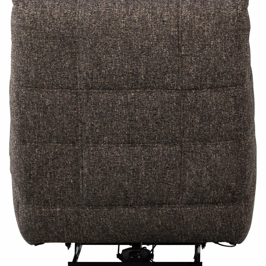 Woood Relaxfauteuil Hein melange antraciet/bruin