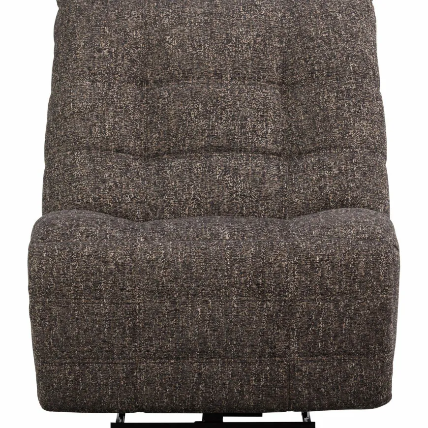 Woood Relaxfauteuil Hein melange antraciet/bruin