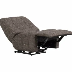 Woood Relaxfauteuil Hein melange antraciet/bruin