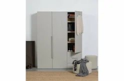 Woood Rens - 1 Drs Hang/legkast Greep Lang Noten/kiezelgrijs [fsc]