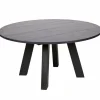 Woood Rhonda Xl Eetkamertafel Ø150cm Eiken Blacknight [fsc]