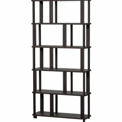 Woood Riss boekenkast eikenhout mystic brown 186x90cm