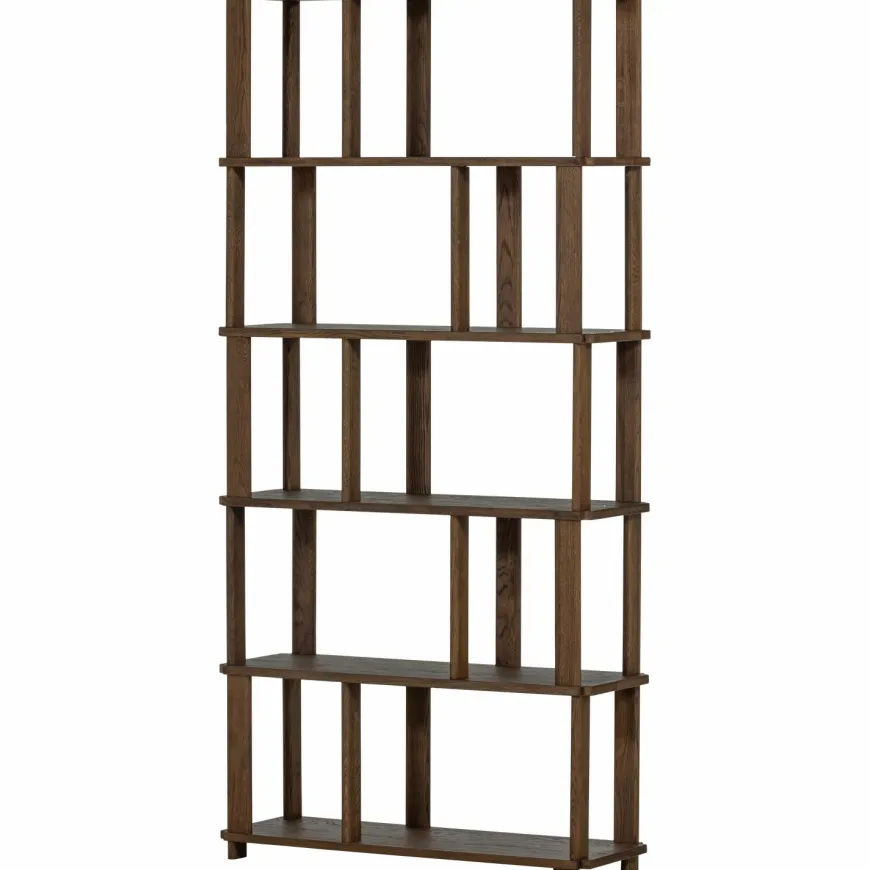 Woood Riss boekenkast eikenhout naturel 186x90cm