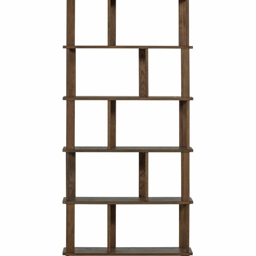 Woood Riss boekenkast eikenhout naturel 186x90cm