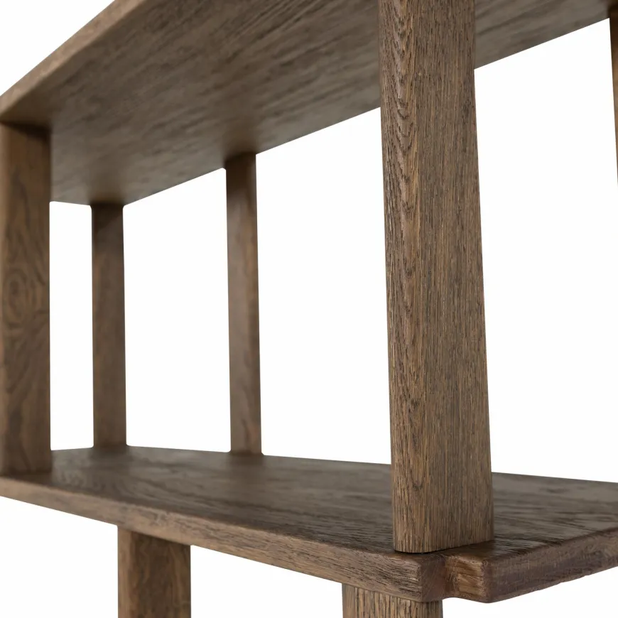 Woood Riss boekenkast eikenhout naturel 186x90cm