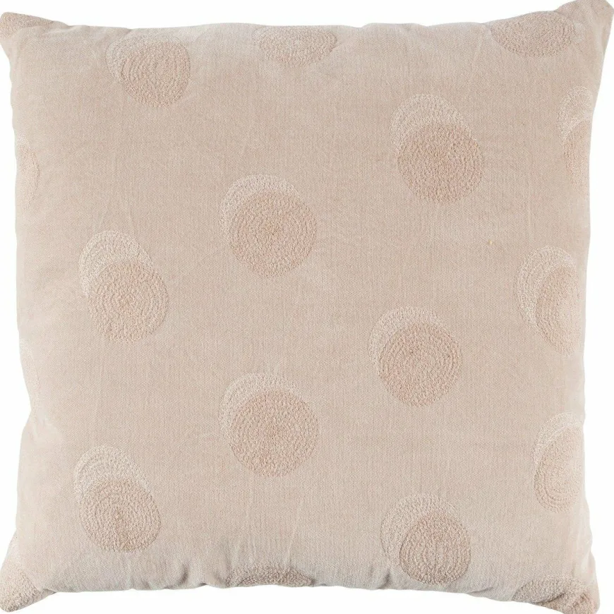 Woood Riv Kussen Fluweel Biscuit 45x45cm