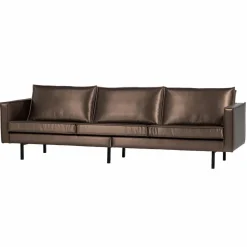 Woood Rodeo 3-Zits Bank Metallic Koper Bruin