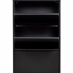 Woood SABINE 3-VAKS schoenenkast metaal zwart
