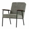 Woood Sally Fauteuil Vergrijsd Groen