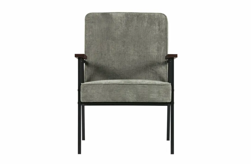 Woood Sally Fauteuil Vergrijsd Groen