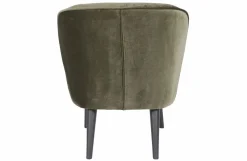Woood Sara Fauteuil Fluweel Warm Groen