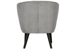 Woood Sara Fauteuil Ribstof Vergrijsd Groen