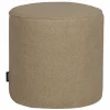 Woood Sara Poef Hoog Teddy Sand 46xØ46