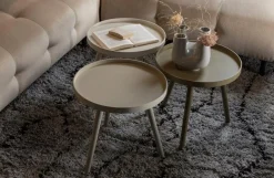 Woood Sasha Bijzettafel Militair Bruin 41cm
