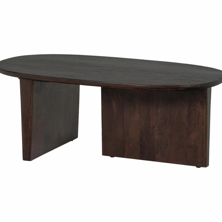 Woood Seam Salontafel Mango Hout Donkerbruin