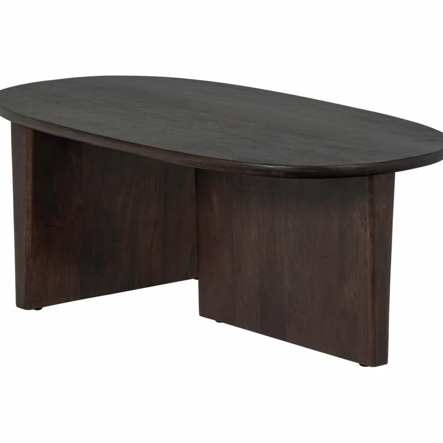 Woood Seam Salontafel Mango Hout Donkerbruin