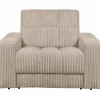 Woood Second date fauteuil grove ribstof travertin