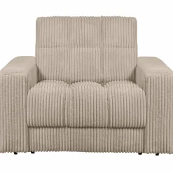 Woood Second date fauteuil grove ribstof travertin