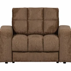 Woood Second date fauteuil structure velvet brass