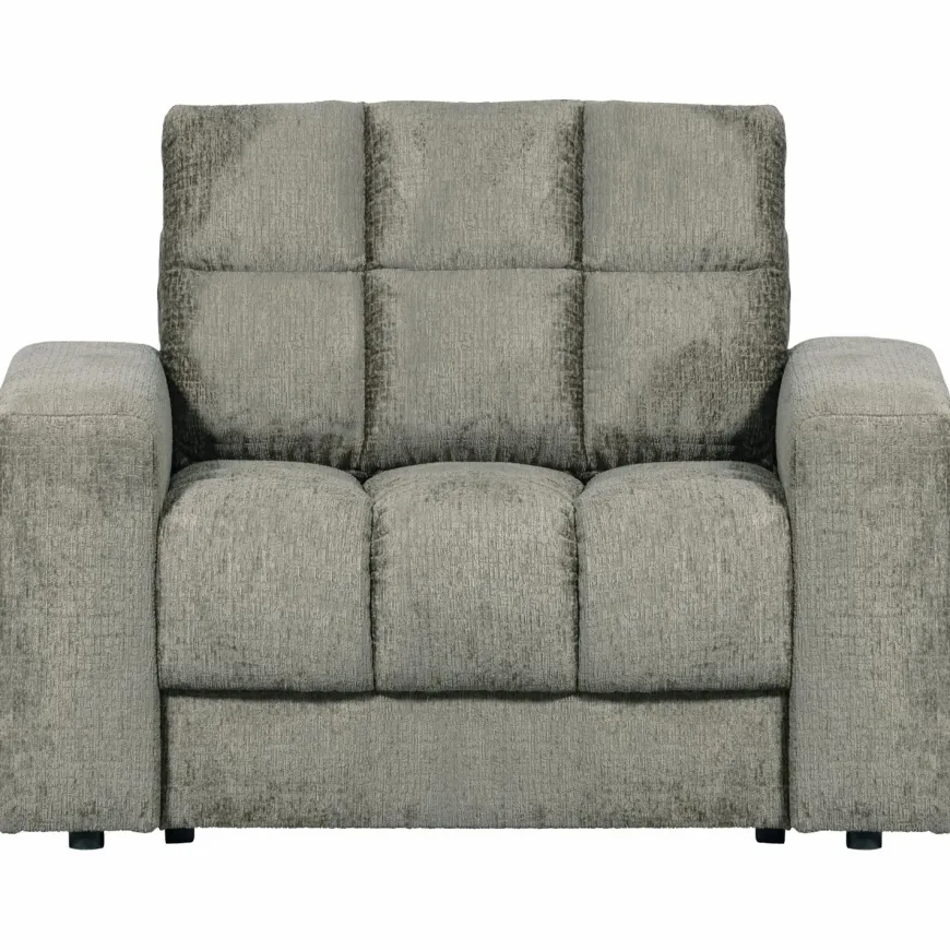 Woood Second date fauteuil structure velvet frost