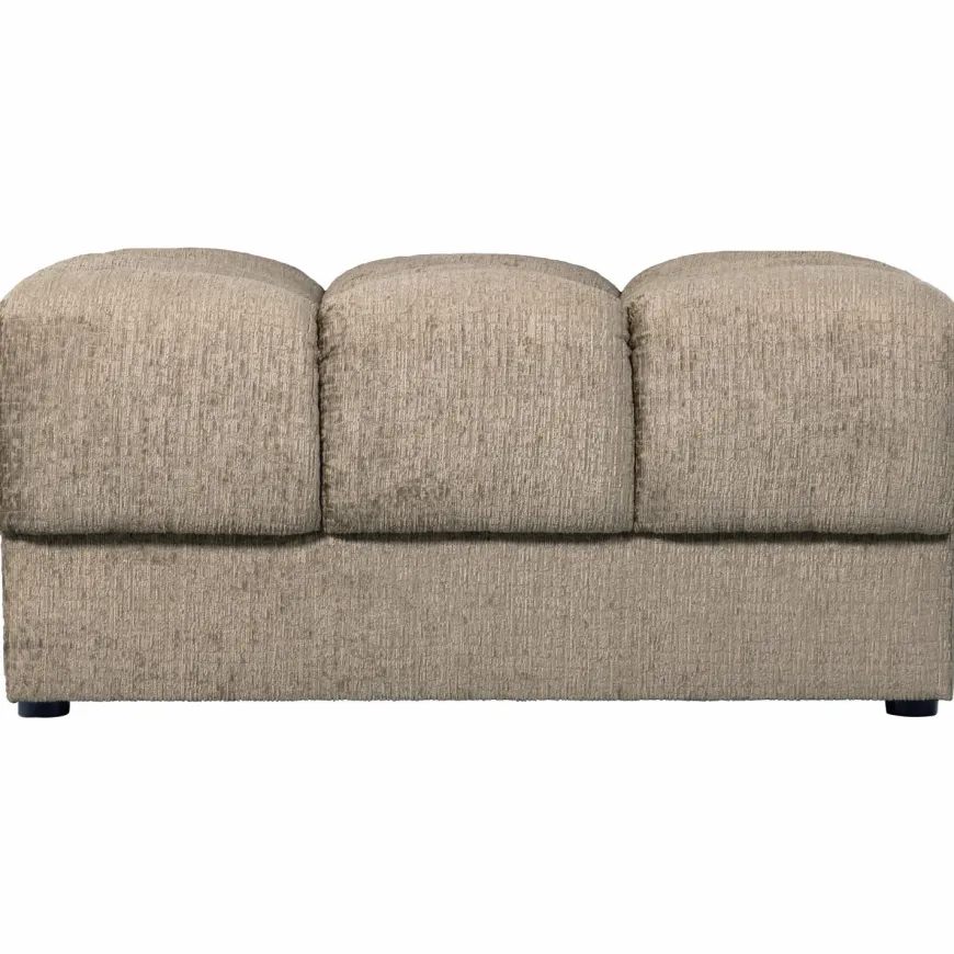 Woood Second date hocker structure velvet wheatfield