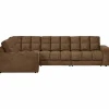 Woood Second date hoekbank links structure velvet brass