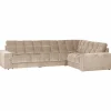 Woood Second date hoekbank rechts vintage nougat