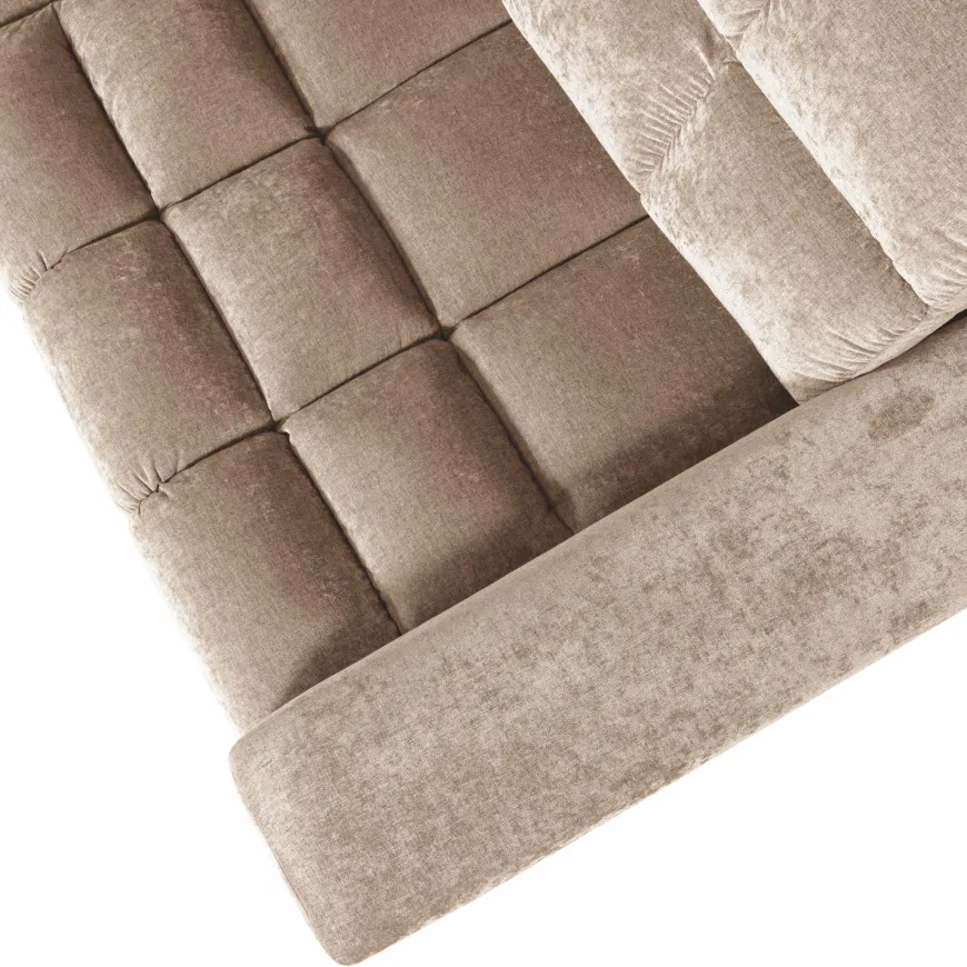 Woood Second date hoekbank links vintage nougat