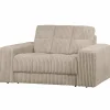 Woood Second date loveseat grove ribstof travertin