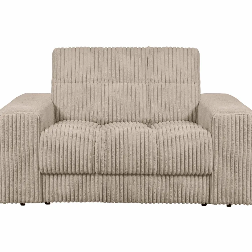 Woood Second date loveseat grove ribstof travertin