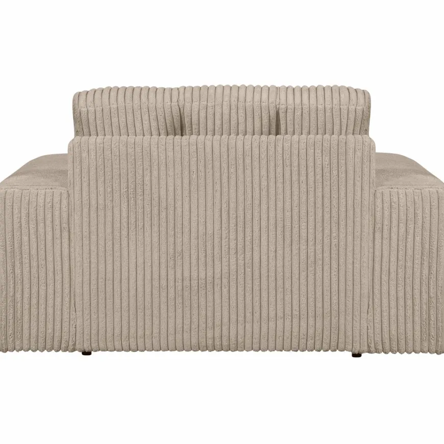 Woood Second date loveseat grove ribstof travertin