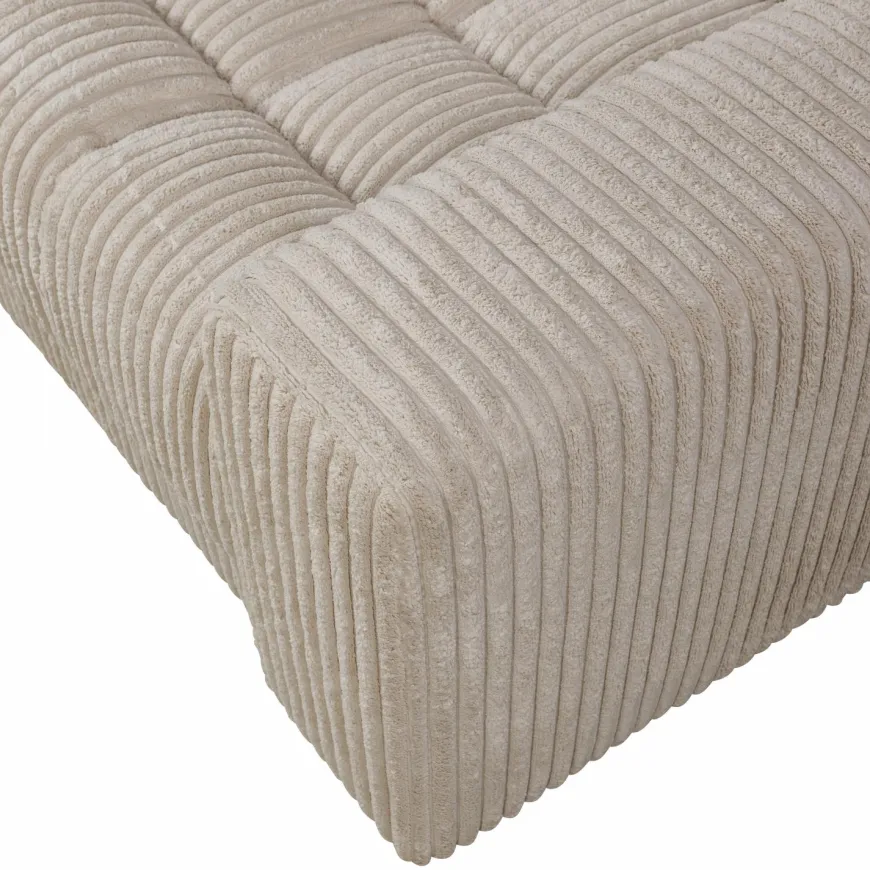 Woood Second date loveseat grove ribstof travertin