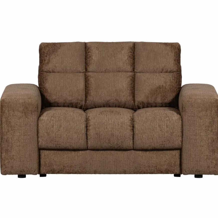 Woood Second date loveseat structure velvet brass