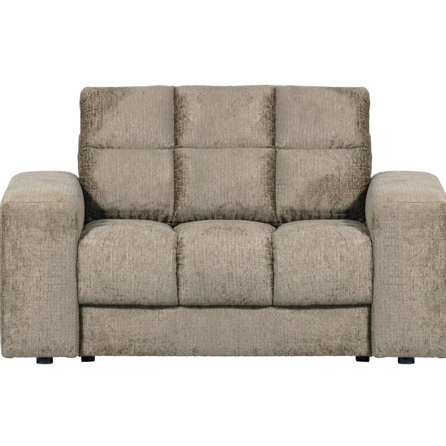 Woood Second date loveseat structure velvet wheatfield