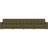 Woood Second date 4-zits bank vintage groen