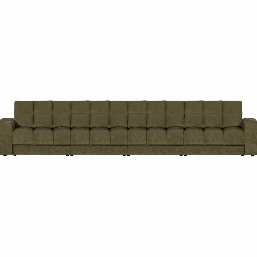 Woood Second date 4-zits bank vintage groen