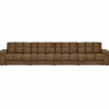 Woood Second date 4-zits bank structure velvet brass