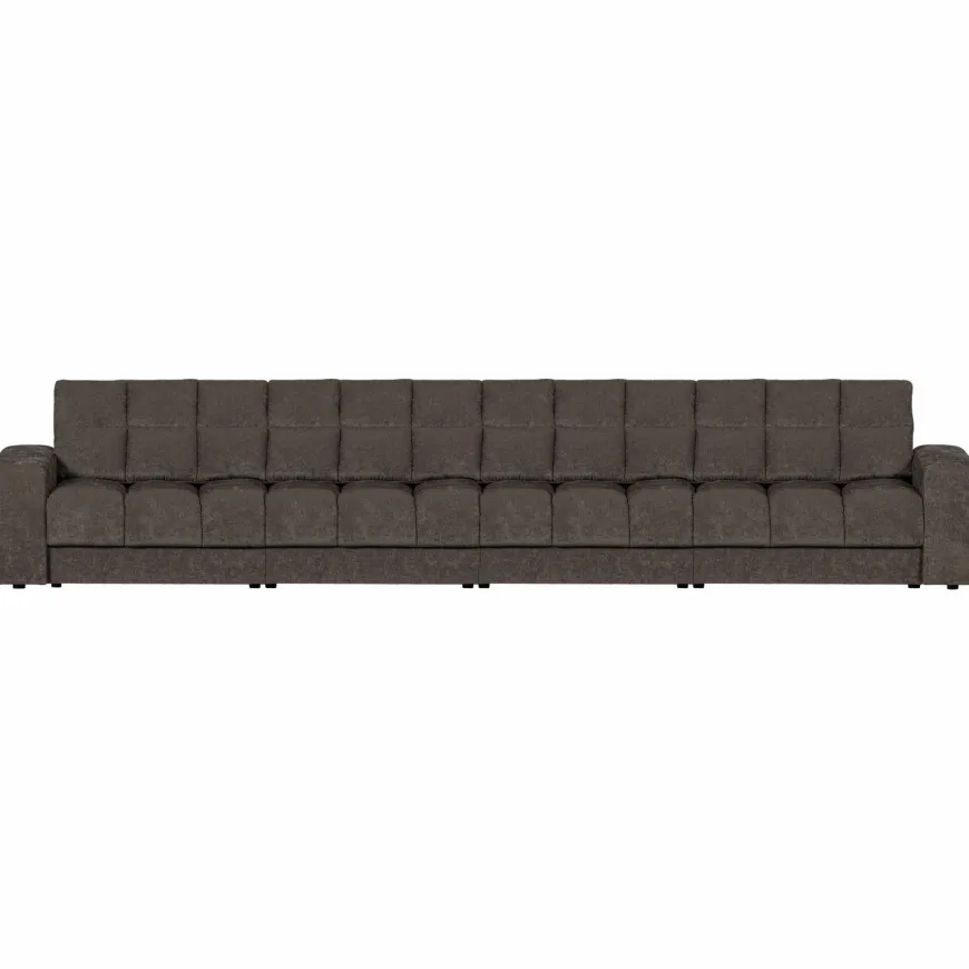 Woood Second date 4-zits bank vintage warm grijs